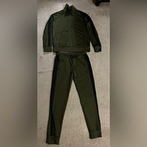 PUMA Men’s Slim fit track suit, olive green, M